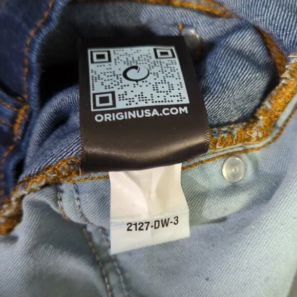 Origin Jeans Men's 36x36 Fits 36x34 Blue Delta 68 Flex Legit Fit Straight Flex